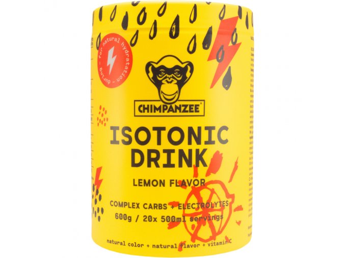 Energetické nápoje - energetický nápoj CHIMPANZEE ISOTONIC DRINK LEMON 600G