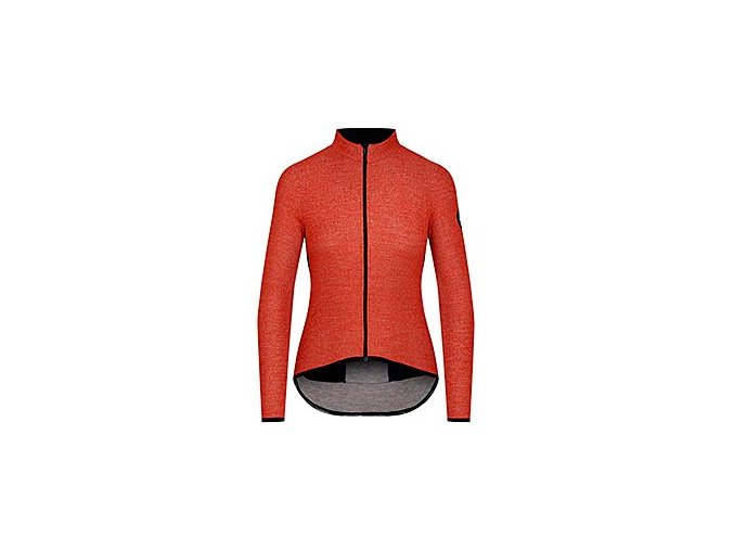 Dámský dres na kolo s dlouhým rukávem MERINO MARGUERITE - oranžováwomen cycling jersey marguerite orange[1]