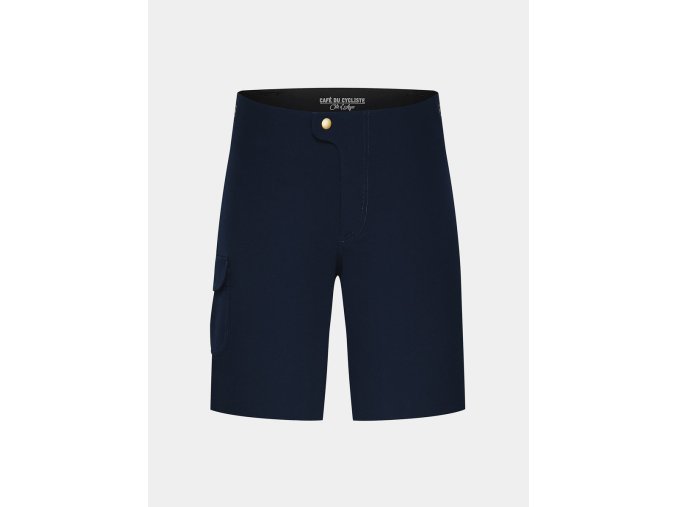 Pánské cyklistické kraťasy volné GRAVEL VIRGINIE Navy Námořní modrá