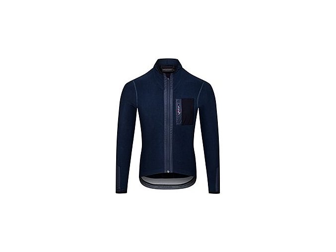 Pánský cyklistický dres s dlouhým rukávem AUDAX INGRID Navy Námořnická modrá