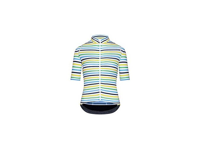 Dámský cyklo dres AUDAX MONA Parasol Blue Jaune Vert Slunečník