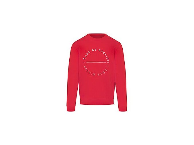 Mikina z bavlny CLEMENTINE UNISEX cherry rajče