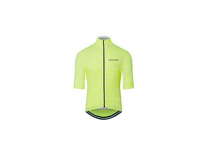 Pánský cyklo dres FRANCINE Texturovaná žlutá