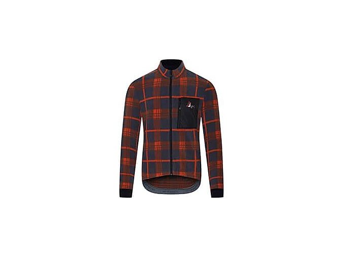 Pánský fleecový cyklo dres SOLANGE Orange Graphite Oranžová s grafitovou