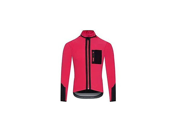 Pánský cyklistický dres s dlouhým rukávem AUDAX INGRID Neon Pink Neónově růžová