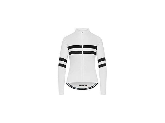 Dámský cyklo dres s dlouhým rukávem MERINO CLAUDETTE Monochrome Monochromatický