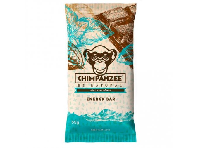 Energetické tyčinky CHIMPANZEE ENERGY BAR Mint - Chocolate 55g