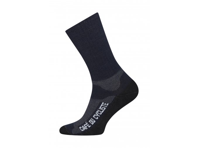 Zimní ponožky na kolo Merino PRIMALOFT Navy Námořní modrá