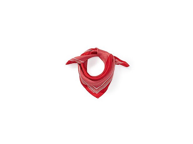 Hedvábný šátek na krk CAFÉ DU CYCLISTE červená