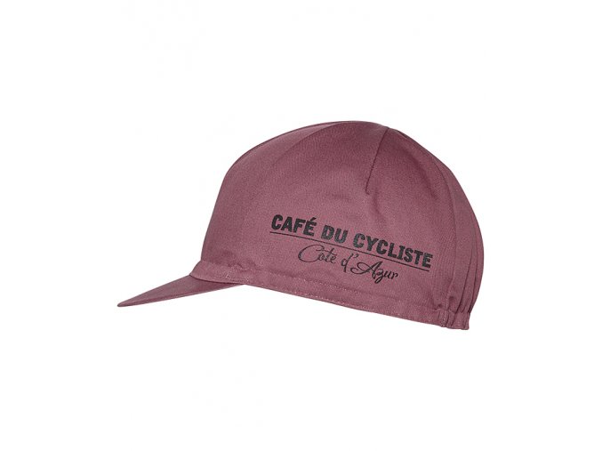 CAFÉ DU CYCLISTE Čepice CYCLING CAP ANIMAL SERIES WOLF vínová