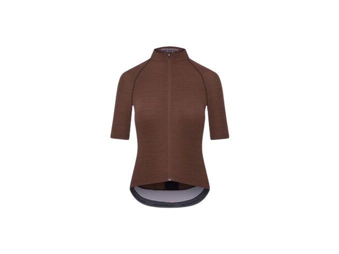 Dámský cyklo dres MERINO MARINA Brunette Bruneta
