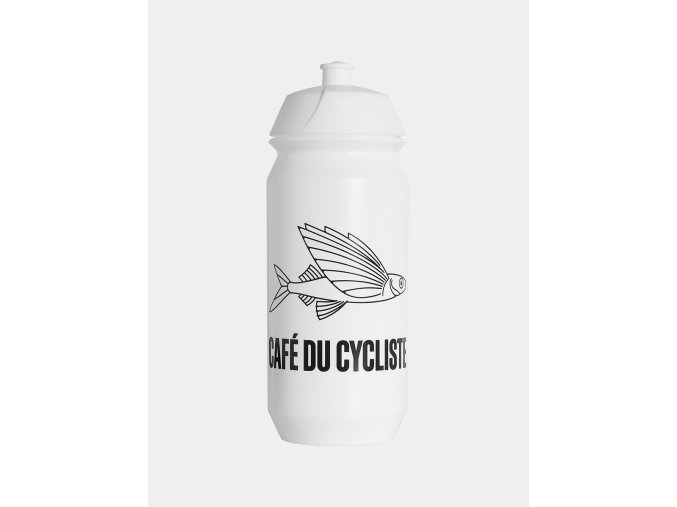 Cyklistická láhev, BIDON 500 ml LÉTAJÍCÍ RYBA bílá