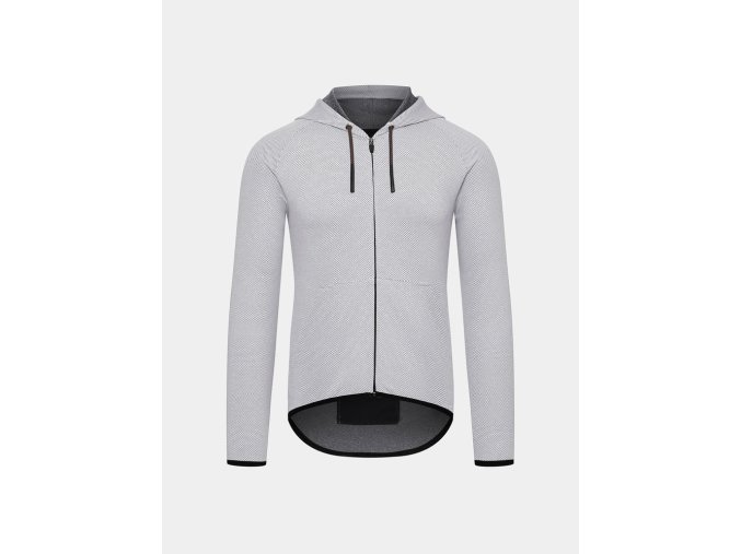 GRAVEL cyklodres s kapucí SOLENNE UNISEX Grey Šedá