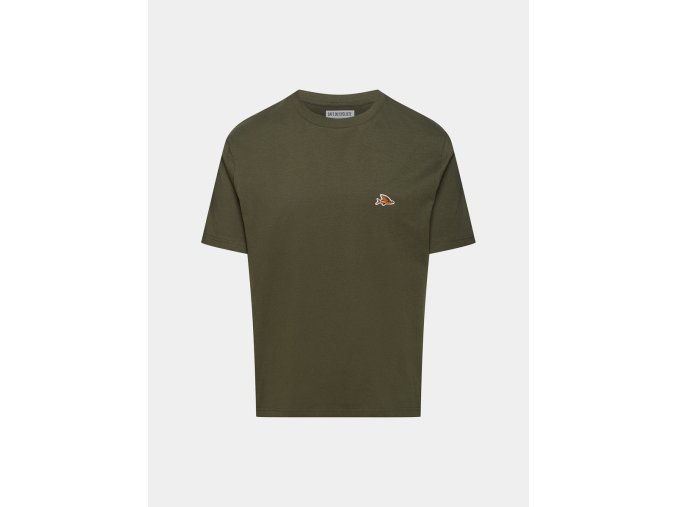 Bavlněné tričko ANNE UNISEX Khaki Zelená