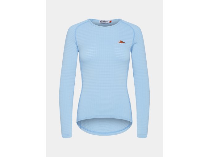 Dámské funkční tričko s dlouhým rukávem COLINE Létající ryba Ice Blue Ledově modrá