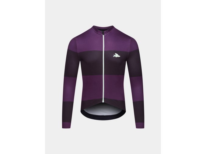 Pánský cyklistický dres pro vysoké intenzity RACE CONSTANCE Black Quetsche Černé a fialové sevření