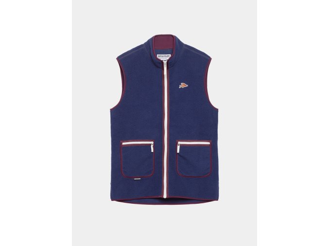 Volnočasová fleecová vesta CYRIELLE UNISEX Navy Námořnická modrá