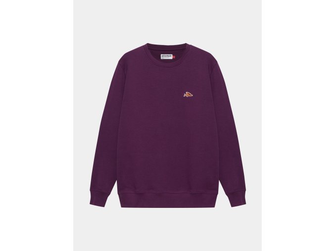 Mikina z bavlny MARLENE RIDE WITH FRIENDS UNISEX Quetsche Purple Fiolové sevření