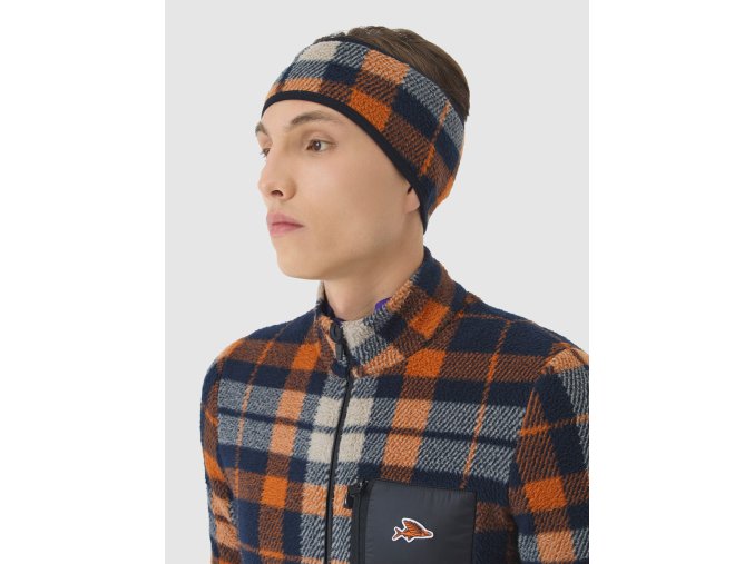 Cyklistická čelenka GIULIA UNISEX NAVY ORANGE Námořnická s oranžovou