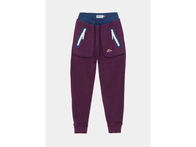 Pánské vlněné teplákové kalhoty HENRIETTE V2 QUETSCHE PURPLE Fialové sevření