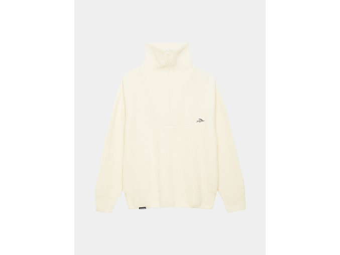 Svetr z vlněné směsi ALINA UNISEX CHALK Křída
