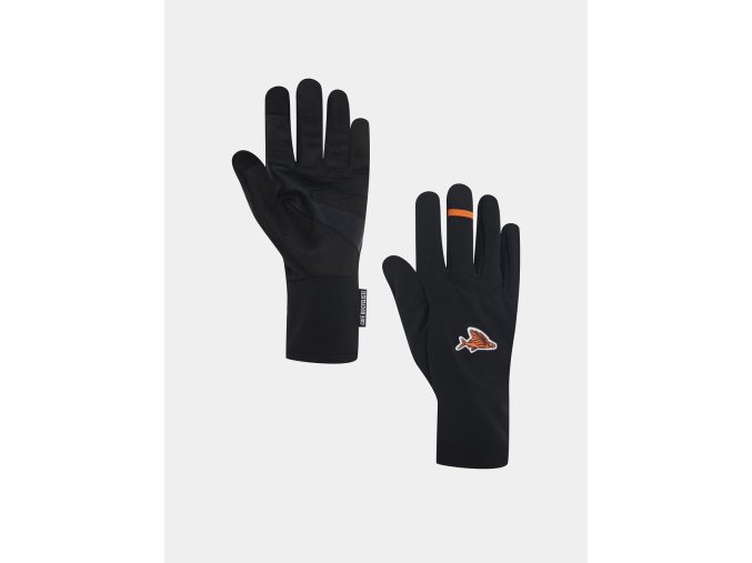 Cyklistické rukavice tří sezónní SOFTSHELL UNISEX Black Černá