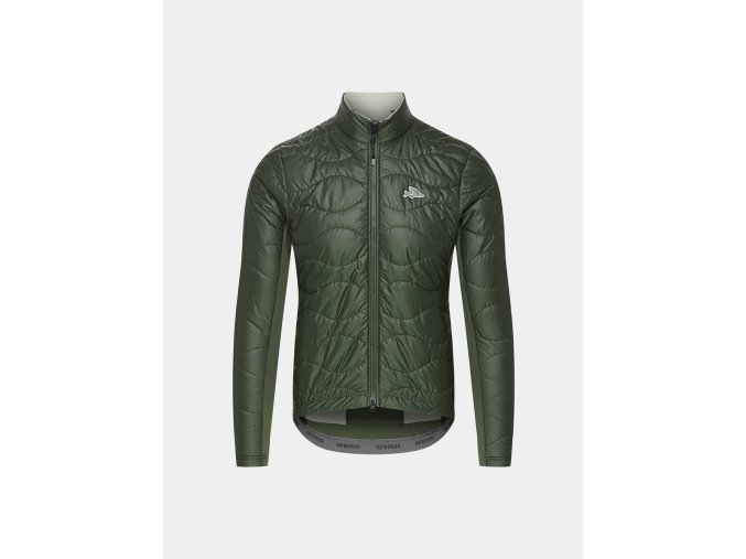 Pánská zimní cyklo bunda PRIMALOFT ALBERTINE V2 Khaki Zelená