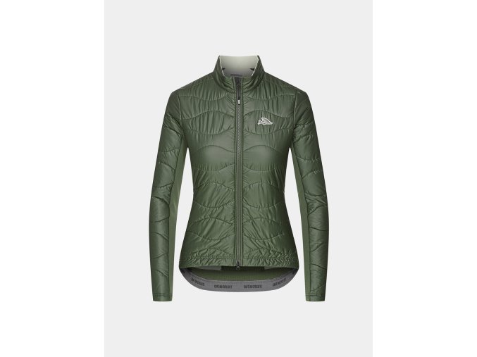 Dámská zimní cyklo bunda PRIMALOFT ALBERTINE V2 Khaki Zelená