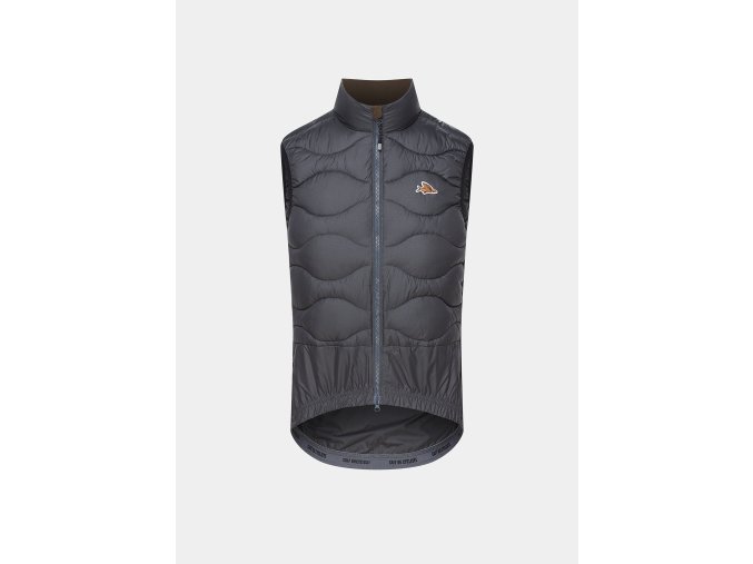 Cyklistická zateplená vesta ALEXIA V2 UNISEX Anthracite Antracit