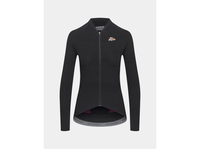 Dámský cyklo dres s dlouhým rukávem CORINNE Black Černá