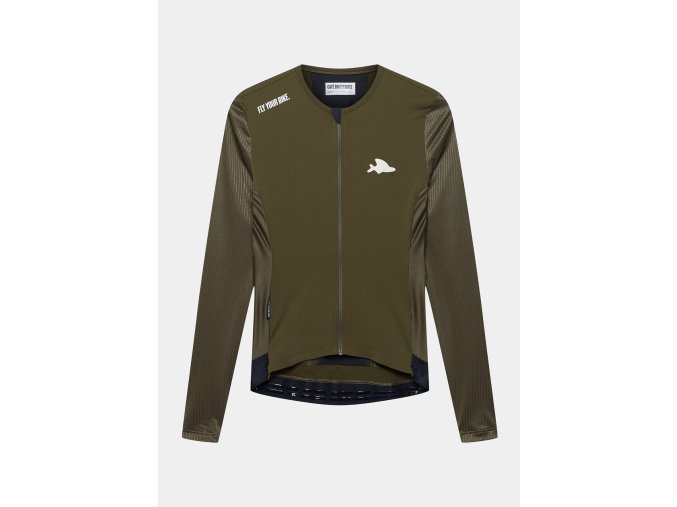 Pánský cyklo dres pro vysoké intenzity RACE ROXANE Khaki Odstín hnědožluté