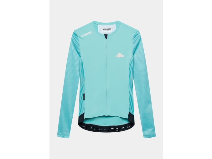 Dámský cyklo dres pro vysoké intenzity RACE ROXANE Riviera Blue Modrá riviéra
