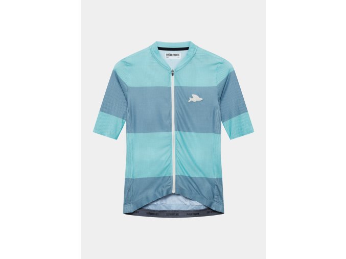 Pánský cyklo dres ultralehký RACE ANGELINE V2 Riviera Blue Deep Water Modrá riviéra a temná voda