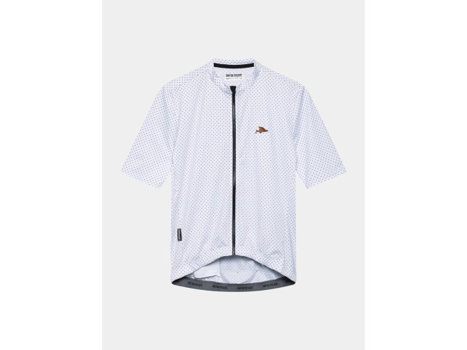Pánský cyklo dres FLEURETTE V2 White Bílá