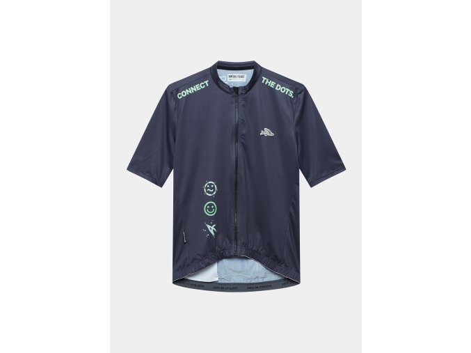 Pánský cyklo dres FLEURETTE V2 Dots Anthracite Tečky antracit