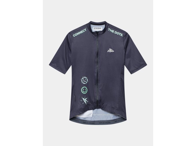 Dámský cyklo dres FLEURETTE V2 Dots Anthracite Tečky antracit