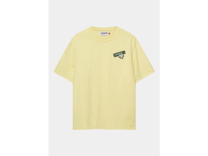 Bavlněné tričko ANNE UNISEX Scrabble Naples Yellow Scrabble Neapol žlutá