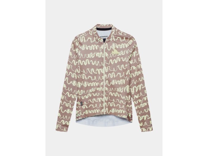 Dámský cyklistický dres pro vysoké intenzity RACE CONSTANCE Oyster Grey Naples Yellow Perleťově šedá a Neapolská žlutá