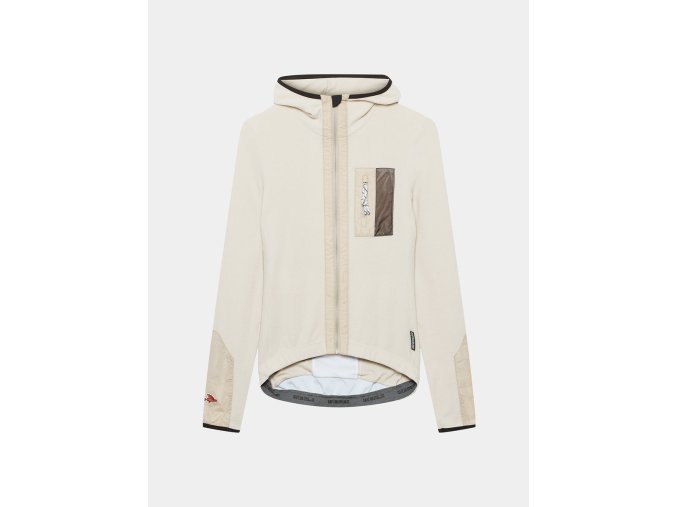 Dámský cyklistický dres s dlouhým rukávem AUDAX INGRID V2 Pearl Grey Perleťově šedá