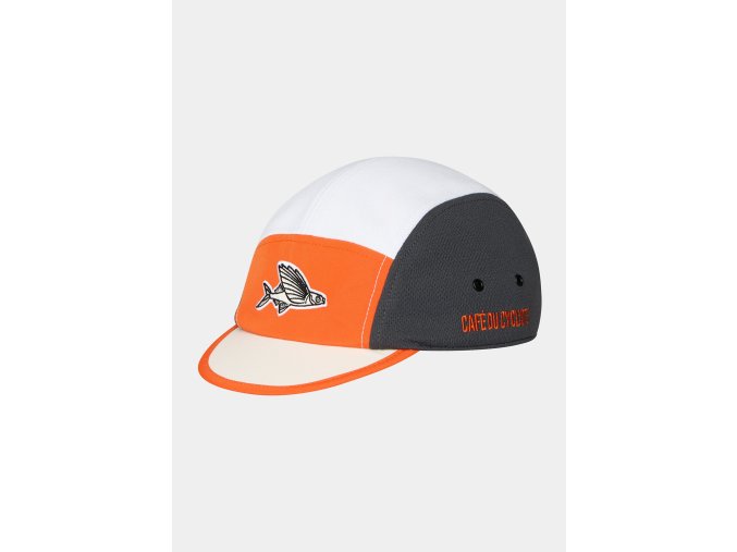 Cyklistická čepice GRAVEL SUMMER CAP UNISEX Anthracite Scarlet Antracitově šarlatová