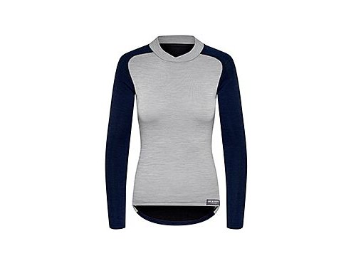 Dámské cyklistické triko Merino COSETTE námořní modrá s šedouwomen cycling baselayer cosette grey navy[1]