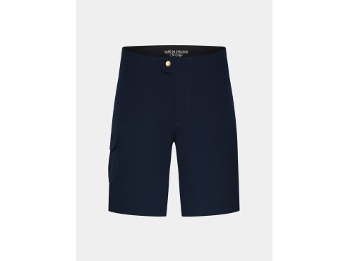 Pánské cyklistické kraťasy volné GRAVEL VIRGINIE Navy Námořní modrá