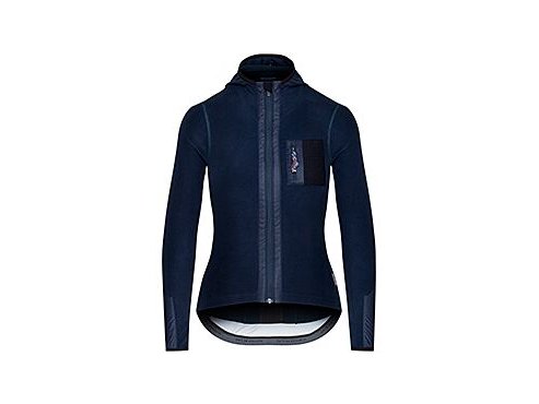 Dámský dres na kolo s dlouhým rukávem AUDAX INGRID - námořní modráwomen cycling jersey ingrid navy[1]