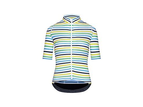 Dámský cyklo dres AUDAX MONA Parasol Blue Jaune Vert Slunečník