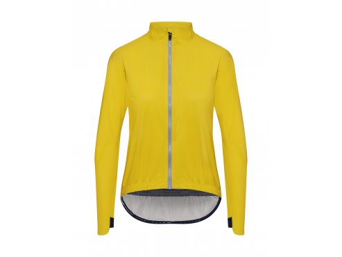 CAFÉ DU CYCLISTE - dámské cyklistické nepromokavé bundy na kolo - cyklobunda do deště SUZETTE žlutá