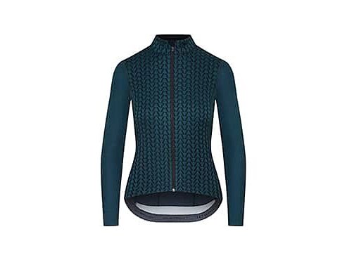 Dámský cyklo dres s dlouhým rukávem MERINO AUDAX IRMA Alpine Green Alpská zelená