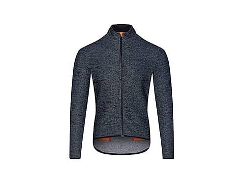 Pánský cyklistický dres s dlouhým rukávem MERINO MARGUERITE Navy Námořní modrá