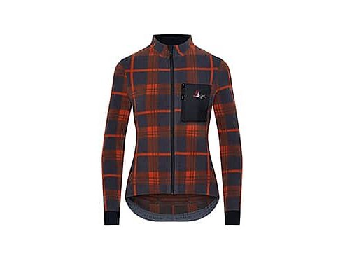 Dámský fleecový cyklo dres SOLANGE Orange Graphite Oranžová s grafitovou