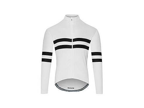 Pánský cyklo dres s dlouhým rukávem MERINO CLAUDETTE Monochrome Monochromatický