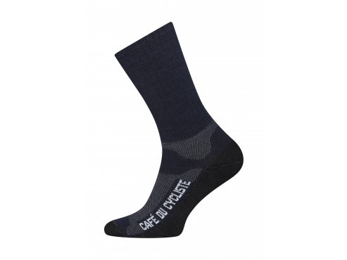 Zimní ponožky na kolo Merino PRIMALOFT Navy Námořní modrá